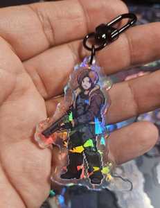 OEM ODM Charm Acrílico de Personajes de <span class=keywords><strong>Resident</strong></span> <span class=keywords><strong>Evil</strong></span> con Pixel Art: Leon Kennedy, Ashley Graham, Ada Wong, Rebecca, Jill, Chris Wesker - Product Image 2