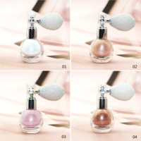 Prix d'usine, marque privée, surligneur couleurs de maquillage, poudre libre scintillante, spray surligneur scintillant pour le corps pour le maquillage