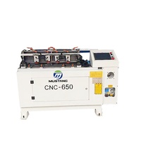 Machine à tenonner semi-automatique CNC Mustang CNC-650 pour joints en queue d'oiseau, machine à bois haute productivité avec moteur 3.7KW