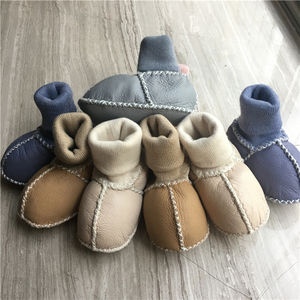 รองเท้าบูทมัสลินเด็ก<span class=keywords><strong>หนัง</strong></span>แกะเมอริโนแท้จากออสเตรเลีย - Product Image 3