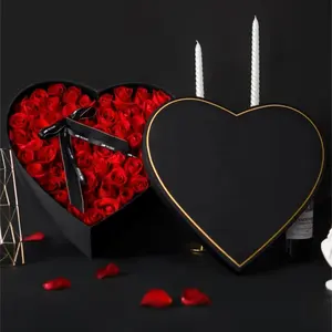 Spots Large Thick Heart Box High-End Flower Packaging Gift Box 66 Roses Gift Box