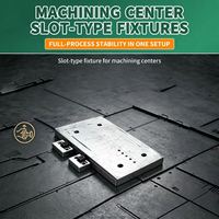Machine de gravure CNC de précision ANDUUK, étau de fixation de type fente pour serrage rapide de la plaque de pression latérale