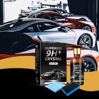 Kit de revêtement en quartz en gros, revêtements céramiques 9H, scellant pour peinture de carrosserie automobile, placage nano-cristallin, composé de polissage automobile liquide