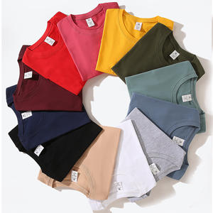 Gelan T-shirt uni imprimé 100% coton 170 grammes col rond manches courtes chemises grande taille produits Offre Spéciale - Product Image 1