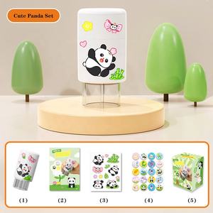 बच्चों के लार्निंग खिलौने जादुई सील स्टिकर टॉकर टॉय 100 रिफिल स्टीकर्स स्टैम्पर वाटरप्रूफ जादू स्टीकर स्टैम्पर सेट - Product Image 6