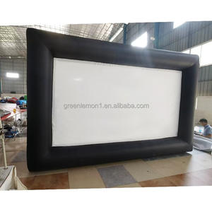 Écran gonflable publicitaire de grande taille 24 pieds 16 pieds 14 pieds, écran de cinéma gonflable pour projecteur extérieur, équipement de cinéma DLGZG - Product Image 3