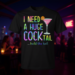 Necesito un enorme cóctel, camiseta para hombres con chistes para adultos sobre bebidas - Product Image 3