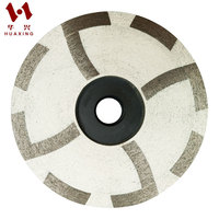 Meule diamantée turbo de 4 pouces, filetage 5/8-11, vente chaude, de qualité supérieure, remplie de résine, coupe en forme de bol, grain grossier, pour le meulage brut de la pierre