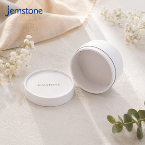 Caja de Cartón Redonda de Lujo Impresa OEM ODM, Caja de Tubo de Papel Biodegradable para Cosméticos, Envase Cilíndrico para Crema Facial - Product Image 3