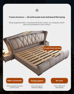 Letto Singolo Moderno di Lusso con Struttura in Legno e Ecopelle, Comodo con Vano Contenitore, Arredamento per Camera da Letto per Adulti - Product Image 4