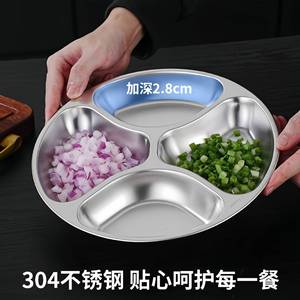 Stainless Steel Preparation Tray 304 Divided For Vegetables <b>Kitchen</b> Use - Product Image 3