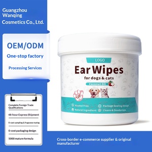 Lingettes nettoyantes pour oreilles d'animaux sans alcool, parfum noix de coco, directement de l'usine, non irritantes, nettoient et désodorisent pour chats et chiens - Product Image 5