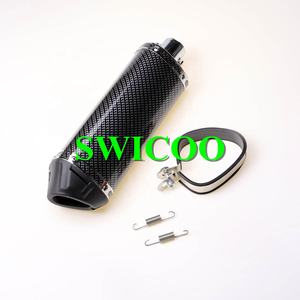 Haute qualité 100*330 38mm <span class=keywords><strong>moto</strong></span> silencieux tuyau d'alimentation pour 125/<span class=keywords><strong>200</strong></span>/250cc ATV Quad Dirt Bike Buggy - Product Image 2