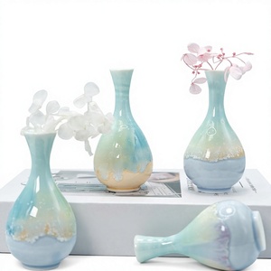 Vaso in Ceramica a Forma di Cornetto in Miniatura, Smalto Cristallino, Design Moderno Minimalista, Prodotto in Cina, Souvenir per Compleanno, Inaugurazione Casa, Viaggio - Product Image 1