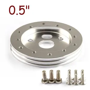 Coussin de <span class=keywords><strong>volant</strong></span> en cuir de style sport direct d'usine 0.5/1 pouce de haut bloc modifié 6 trous 3 trous <span class=keywords><strong>volant</strong></span> trou voitures - Product Image 3