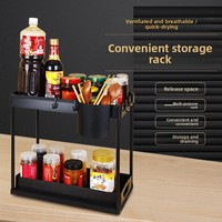 Support de rangement multifonctionnel coulissant pour évier de cuisine et salle de bain, vente en gros du fabricant