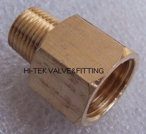 Adaptador de montaje de tubería de latón hembra-Convertidor reductor de rosca BSP a NPT para calibre/sensor/emisor - Product Image 6