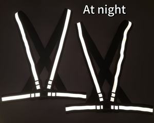 工場卸売 高視認性反射ベスト 弾性安全ハーネス 長さ調節可能＆カスタムロゴ/カラー対応 - Product Image 4