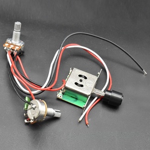 Kit de circuito de control preensamblado para guitarra TL, <span class=keywords><strong>cableado</strong></span> de 1 volumen y 1 tono, potenciómetros A/B de 500K con eje de 18mm y interruptor selector de 3 vías - Product Image 4