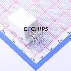 K137635WR-2x04-PTSNW Automotive Connector Bent Lead Through Hole Connector 8P 2.2mm 2 Right Angle Insert - Product Image 2