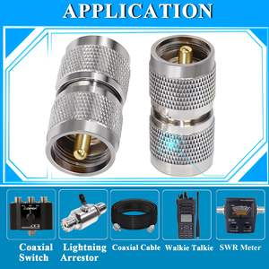 موصل اقناع UHF PL259 UHF ذكر إلى UHF ذكر RF محول محوري موصل لكابل التمديد ، CB Ham هوائي الراديو - Product Image 5