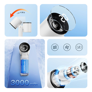 Mùa Hè Làm Mát Gấp 5 Tốc Độ 3000MAh Xách Tay Cầm Tay Mini Fan Trung Quốc Bán Buôn Có Thể Sạc Lại Quạt Di Động Với LED Hiển Thị - Product Image 6