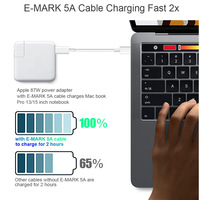 Câble USB C PD Charge rapide Portable Rapide Type C vers Type C Câble