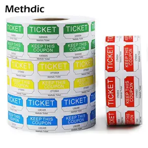 Methdic 1000 टिकट/रोल मुद्रण डबल भाग्य क्रीड़ा टिकट रोल के लिए पार्टी