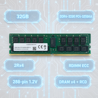 RAM de serveur RER432B032G7-CAS100 32 Go DDR4 3200 ECC RDIMM 2Rx4 PC4-25600 CL22 Module de centre de données certifié ISO