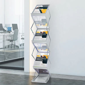 Zigzag Trade Show Equipment Catálogo Portafolletos y estante de exhibición de pancartas para revistas - Product Image 1