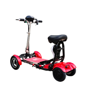 Venta Directa de Fábrica, Scooter Plegable de Cuatro Ruedas con Batería de Litio Roja de 500W, Alcance de 60 km, Resistente al Agua, para Personas Mayores - Product Image 6