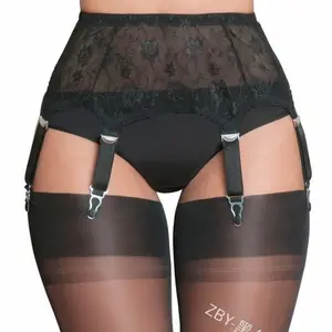 Vente en gros en Europe et en Amérique de haute qualité en dentelle creuse pour femmes pince jarretière lingerie sexy