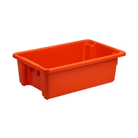 Conception de boîte solide emboîtable de boîte de stockage de plateau de poisson en plastique robuste pour les activités du marché de Fishport