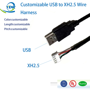 カスタムUSB to JSTケーブルアセンブリXH2.5mmチャージコネクタケーブル - Product Image 1