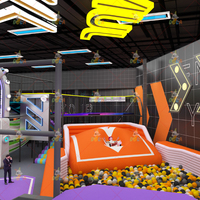 Dola - Circuito de Cuerdas para Escalar en Interiores, Tamaño Personalizado, Capacidad para Más de 100 Personas, Equipo de Juegos, Estacas de Flor de Ciruelo, Parque de Aventuras Interior
