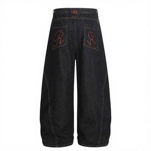 Pantalones Vaqueros Premium Vintage para Hombre, de Trabajo, Resistentes, de Mezclilla, con Triple Costura, Personalizados, Industriales, ODM, Delanteros de Algodón, Modelo Micah - Product Image 3