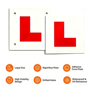 Plat Nomor Motor 178*178mm untuk Pemula, Tahan Air & UV, Plat L Kaku untuk Sepeda Motor / Motor Disc L, 15 Tahun Pengalaman Pabrik - Product Image 2