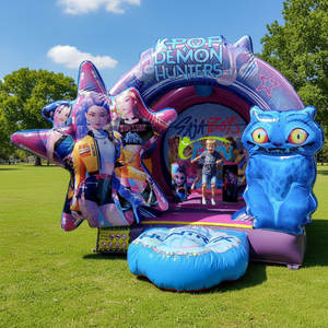 Castillo Inflable con Temática de Fútbol, Zona de Juegos Suave para Niños Pequeños, Tobogán, Casa de Brinco Interior, Piscina de Pelotas, Material de PVC, Uso Comercial - Product Image 2