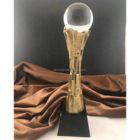 Trophée en cristal torsadé de style moderne, de haute qualité, écologique, avec base noire, gravure au laser, design personnalisé