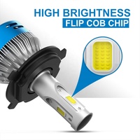 NAO MOTOLED Tout-en-un 40W 4000LM Phare LED Moto LED Phare de moto Faisceau haut/bas Remplace le kit Xenon HID