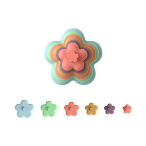 Nouveau empilage <span class=keywords><strong>musique</strong></span> Silicone arc-en-ciel cercle jouet éducatif bébé blocs de construction morsure <span class=keywords><strong>musique</strong></span> pile <span class=keywords><strong>musique</strong></span> pour les enfants - Product Image 5