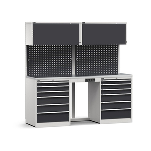 Fami GARAGE063 mueble modular con tapa de acero y 2 cajones, 2040mm - Product Image 1