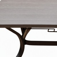 Table basse d'extérieur rectangulaire moderne en plastique pour patio