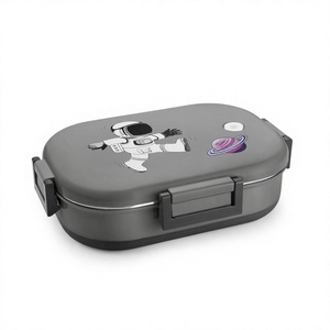 Deluxe Eco Friendly Stainless Steel Tiffin <b>Lunch</b> <b>Box</b> Polished Metal Camping Food Carrier with Lock Unique <b>Lunch</b> <b>Box</b> - Product Image 1
