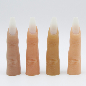 Silicone Artificial Bendable Finger <b>Nail</b> Piece Human <b>Hand</b> Salon Manicure <b>Nail</b> Art Training <b>Practice</b> Showing Display Tool Set - Product Image 2
