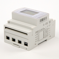 Compteur d'énergie triphasé RS485 Modbus avec écran LCD sur rail DIN, fonction multi-tarifs, classe 1.0, 100A