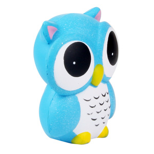 Cute Owl Shape Silicone <b>Squishy</b> Toy Soft Promotional Gift For Desk Decoration - Product Image 2
