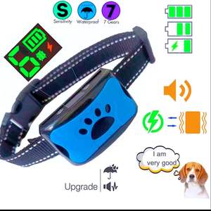 Top Seller Stop Barking Dog <span class=keywords><strong>Collar</strong></span> Dog <span class=keywords><strong>Anti</strong></span> <span class=keywords><strong>Bark</strong></span> <span class=keywords><strong>Collar</strong></span> Nivel 7 Sensibilidad Vibración Descarga eléctrica - Product Image 2