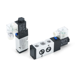 โซนี่ 4M ซีรีส์โซลินอยด์วาล์วแบบแผ่น 2 ตำแหน่ง 5 ทาง 220V 24V วาล์วควบคุมลม - Product Image 5