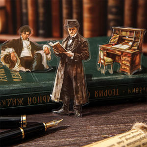 20 Sheets/pack Classic Literature Collector's Series Literary <strong>Story</strong> Theme Holiday Decoration Sticker <strong>Book</strong> Character Collage - Product Image 3